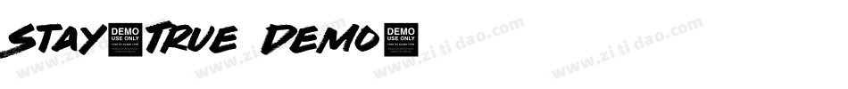 Stay-True Demo字体转换